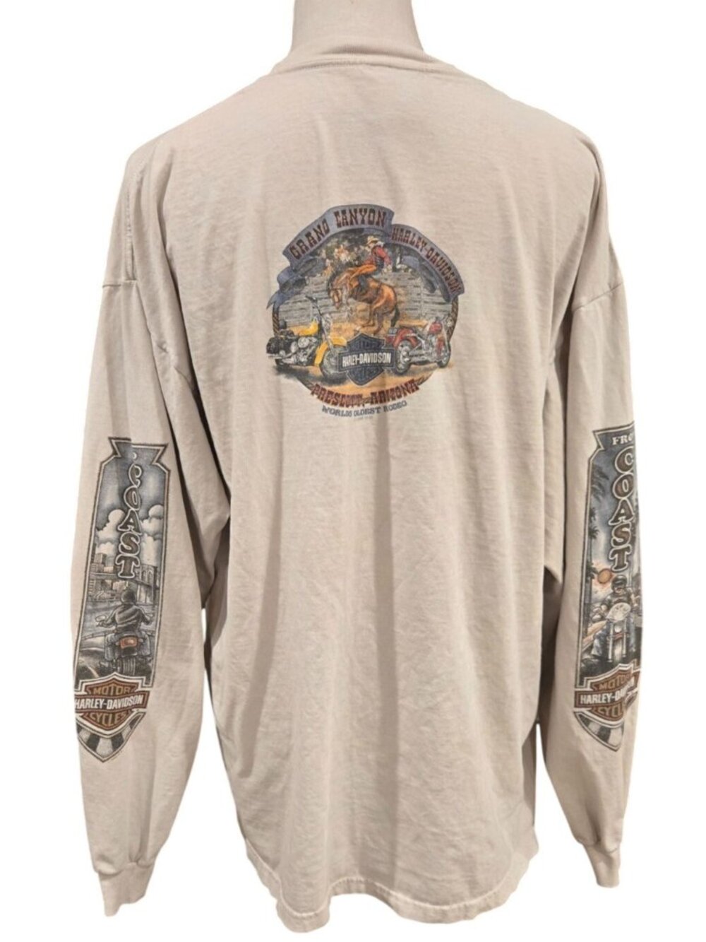 Vintage 2008 Harley Davidson Prescott AZ World’s Oldest Rodeo Long Sleeve XL